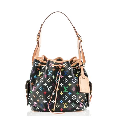 louis vuitton multicolor petit noe black|Noé Monogram .